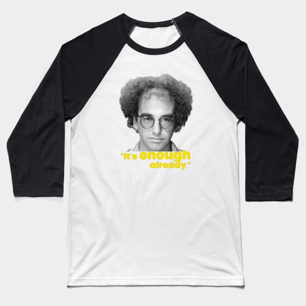 Larry David Baseball T-Shirt by Distancer